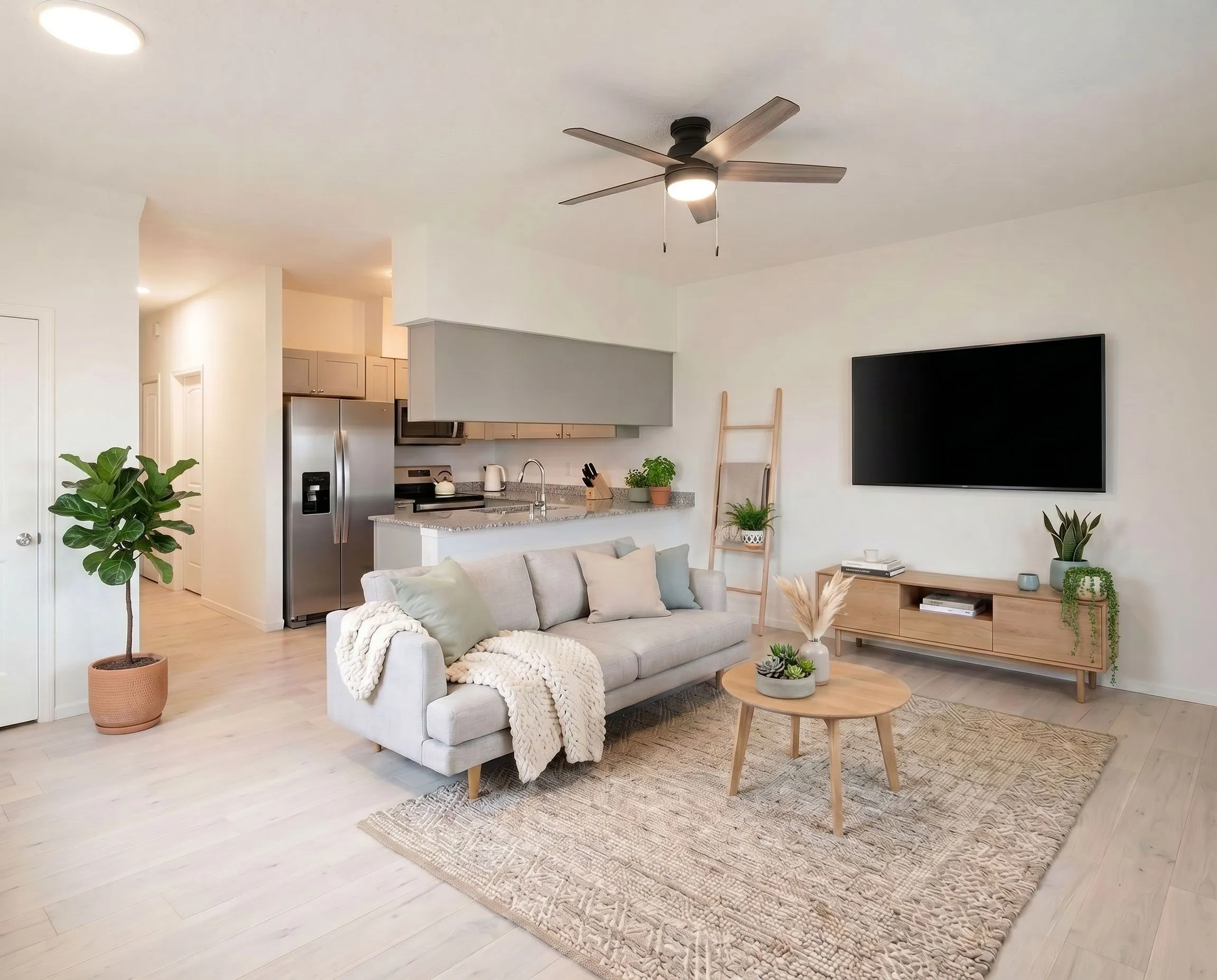 Inside a brand-new Vista Bosque townhome